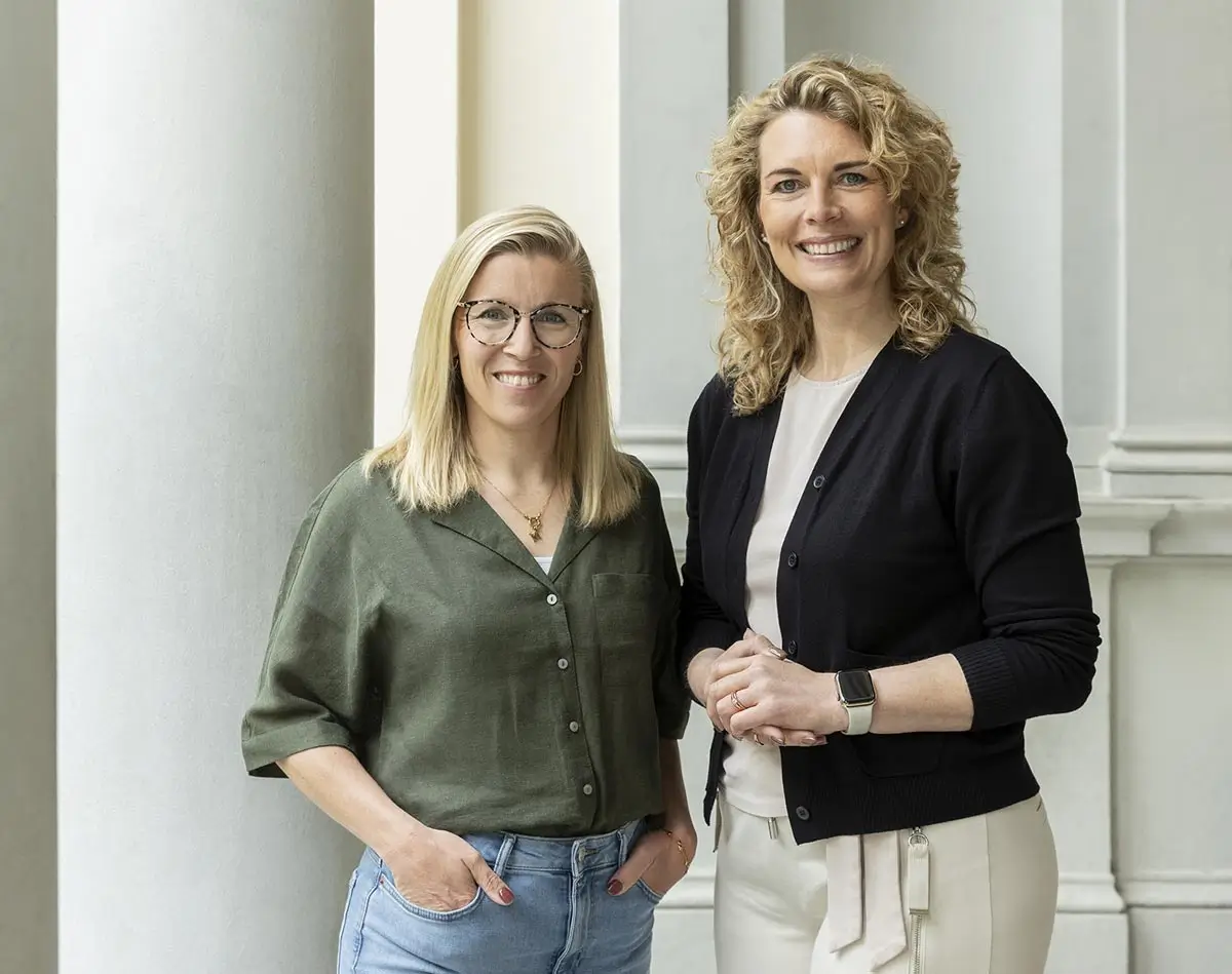 Stephanie Stobwasser und Maren Ulbrich von Matchmeister